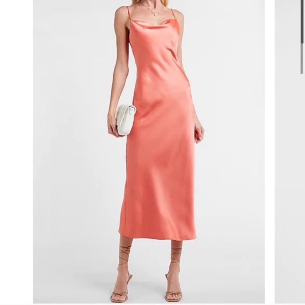 Beautiful satin elegant dress